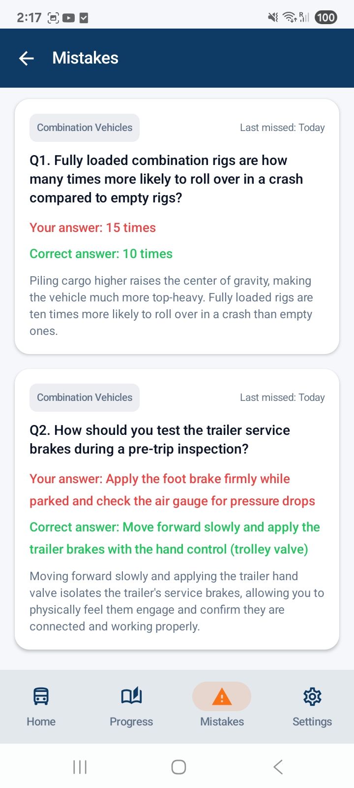 CDL Practice Test 2026 screenshot 5